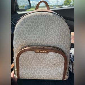 Michael Kors backpack purse and matching wallet set